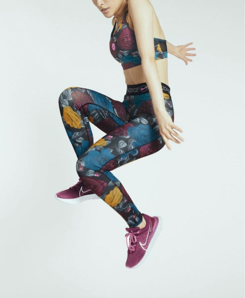 Nike Women Logo All Over Printed Clash Legging DB3852-665 Cosmic