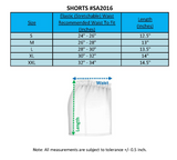 FBT Dri Fit Knitted 2-TONE Shorts w Rear Zip Pocket #2016