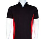 2 Tone Zipped Mandarin Polo - UNISEX - - Arcade Sports