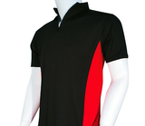 2 Tone Zipped Mandarin Polo - UNISEX - - Arcade Sports