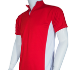2 Tone Zipped Mandarin Polo - UNISEX - - Arcade Sports