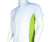 2 Tone Zipped Mandarin Polo - UNISEX - - Arcade Sports