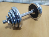 Chrome Dumbell Set 10KG Adjustable + - Arcade Sports