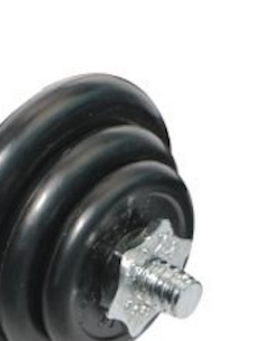 RUBBERIZED DUMBELL - 9.5KG ADJUSTABLE - Arcade Sports