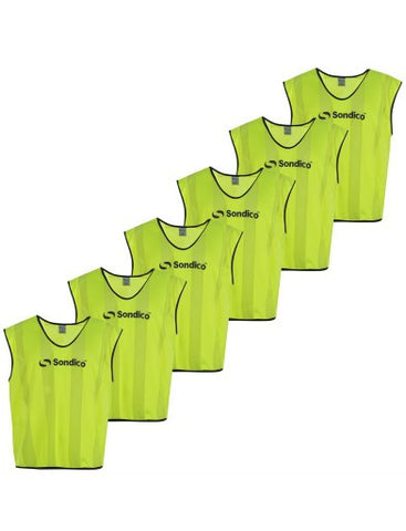 Training Bibs / Vests / Scrimmages / Pinnies - 6 pack Sondico - Arcade Sports