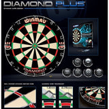 WINMAU Diamond Plus Dartboard - Arcade Sports