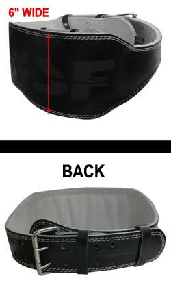 WSF LEATHER WEIGHT LIFTING BELT (6") - Arcade Sports