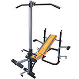 WEIGHT BENCH & PRESS w Lat Pull Down - Arcade Sports